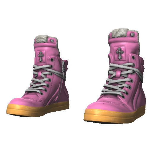 Розовые с коричневым Rick Onens Geobasket