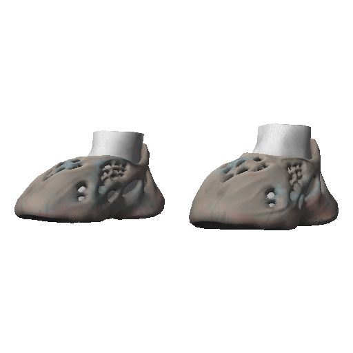 Бежевые кроссовки Abibas Yeez Foam