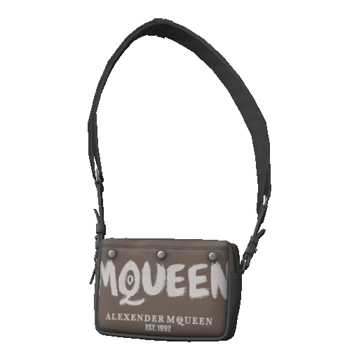 Коричневая сумка MQUEEN через плечо