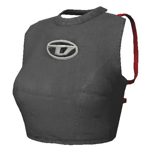 Cерый джинсовый топик Disel