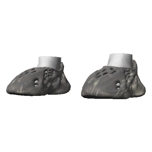 Серо-белые кроссовки Abibas Yeez Foam