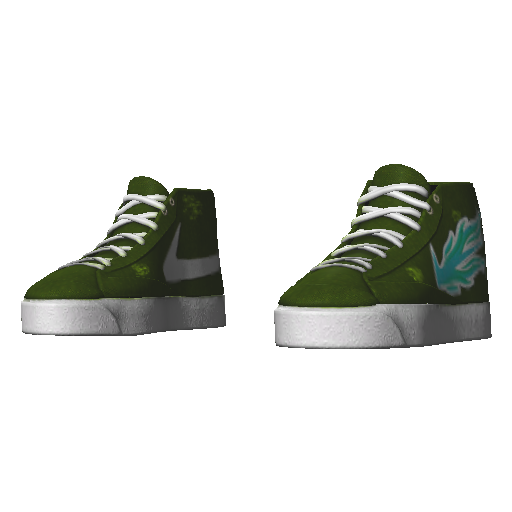 Зеленые кеды Nice Blazer (Luminoforo)