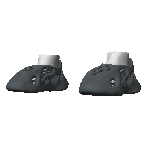 Темно-серые кроссовки Abibas Yeez Foam