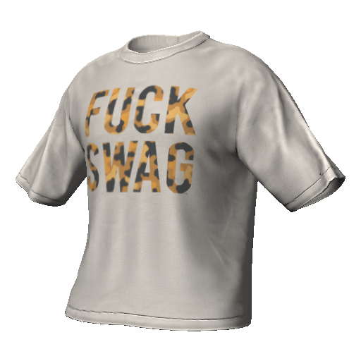 Белая футболка FUCK SWAG