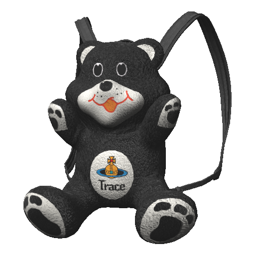 Рюкзак медведь Trace черный