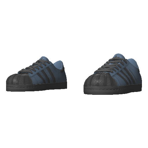 Черно-синие кеды Adibas Super