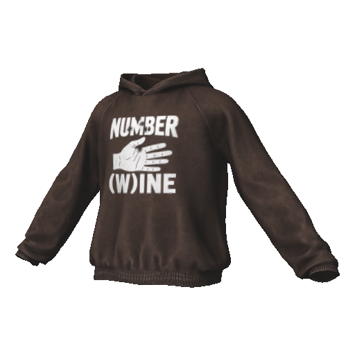 Коричневое худи Numberwine