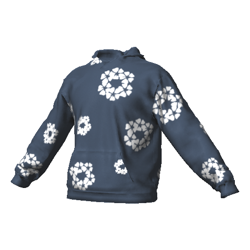 Синяя кофта Denim Tears