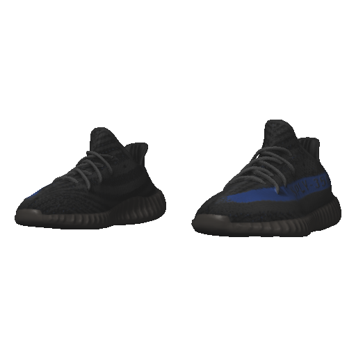 Черно-синие кроссовки Adibas Ez Boost 350