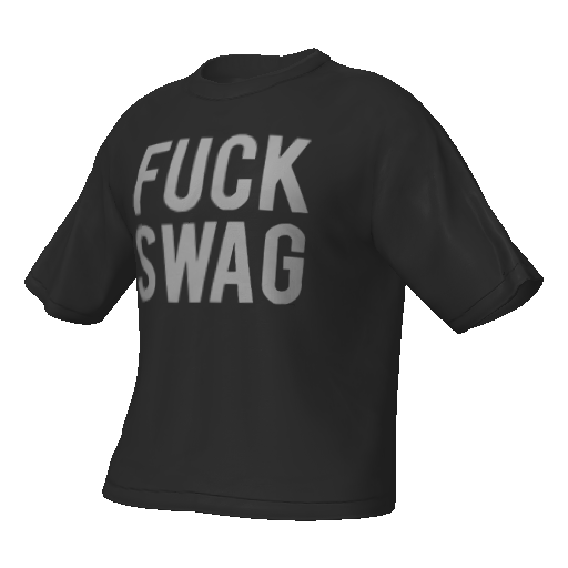 Черная футболка FUCK SWAG