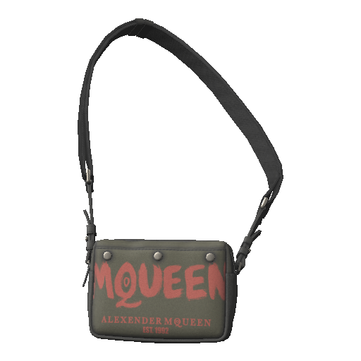 Зеленая сумка MQUEEN через плечо
