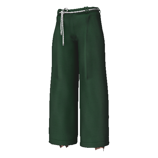 Зеленые брюки из хлопка