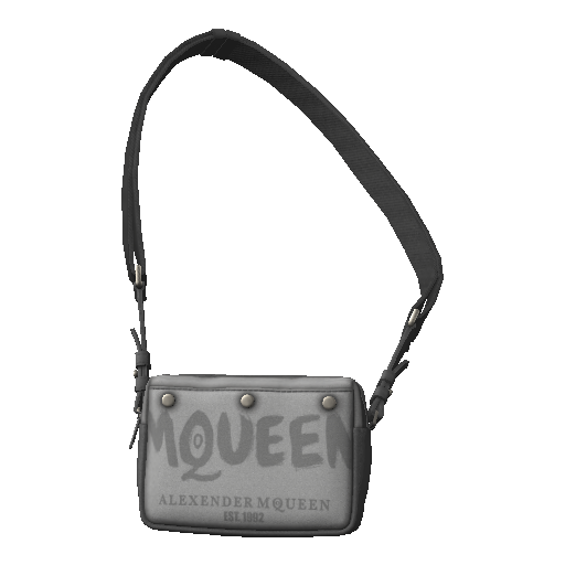 Серая сумка MQUEEN через плечо