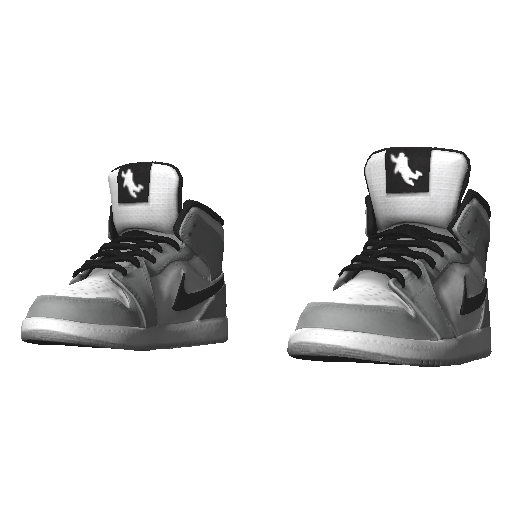 Серые высокие кроссовки Air Johnson