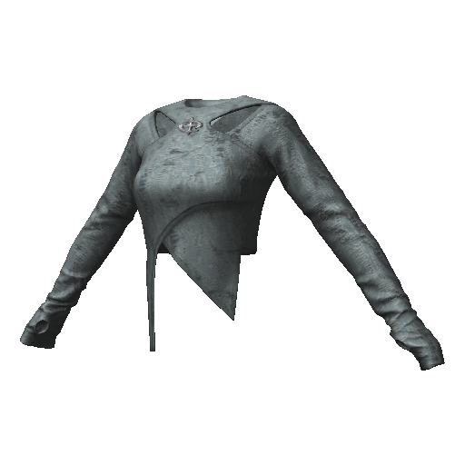 Синяя декоративная кофта