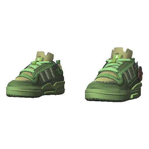 Зеленые кроссовки Adibas Low Helloween