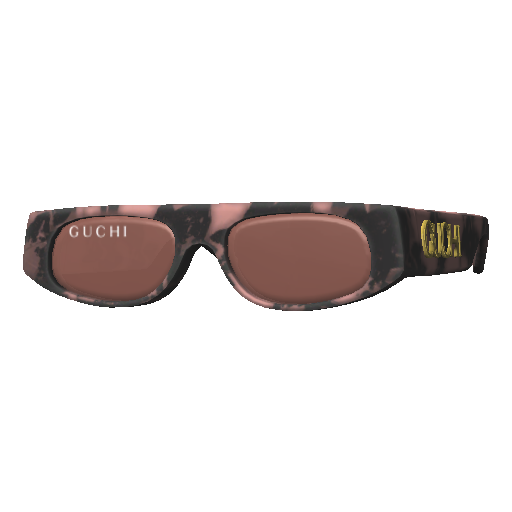 Черные с розовым очки Guchi