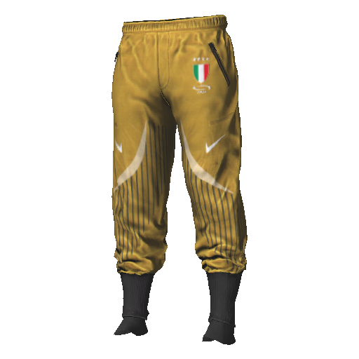 Желтые спортивные брюки Nice Italia с манжетами
