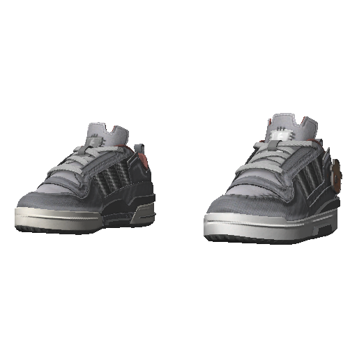 Серые кроссовки Adibas Low Helloween
