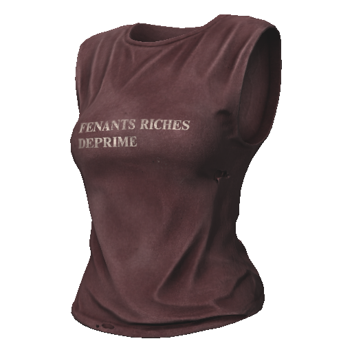 Красная потертая майка Fenants Riches Deprime