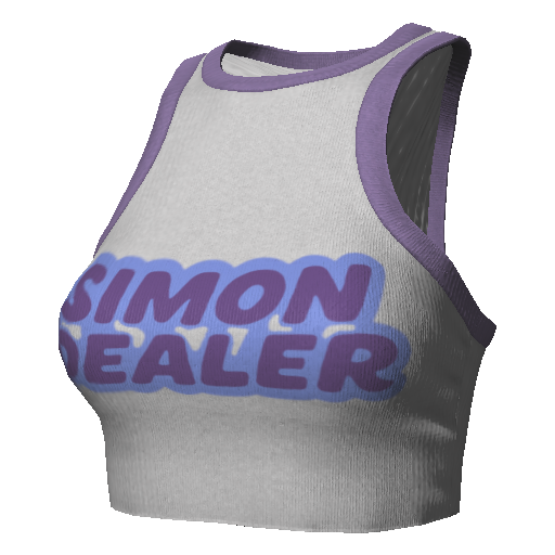 Фиолетовый топик Simon