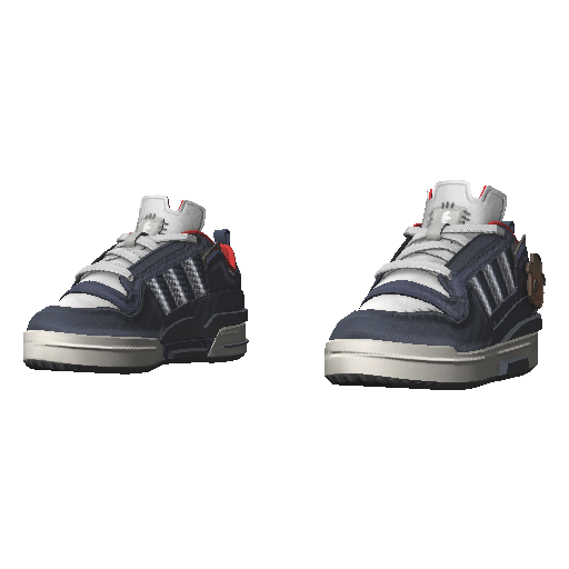 Синие кроссовки Adibas Low Helloween