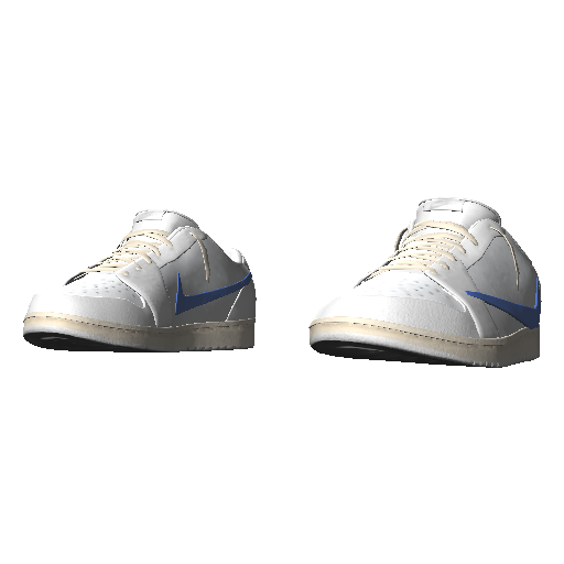 Бело-синие кроссовки Nice Reverse Swoosh (Luminoforo)
