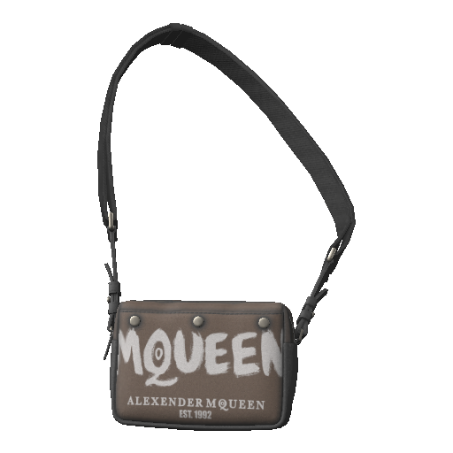 Коричневая сумка MQUEEN через плечо