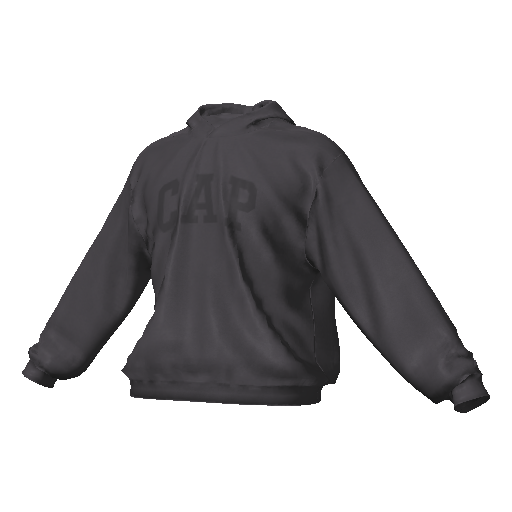 Темно-серое худи CAP
