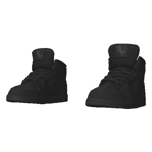 Черные высокие кроссовки Air Johnson