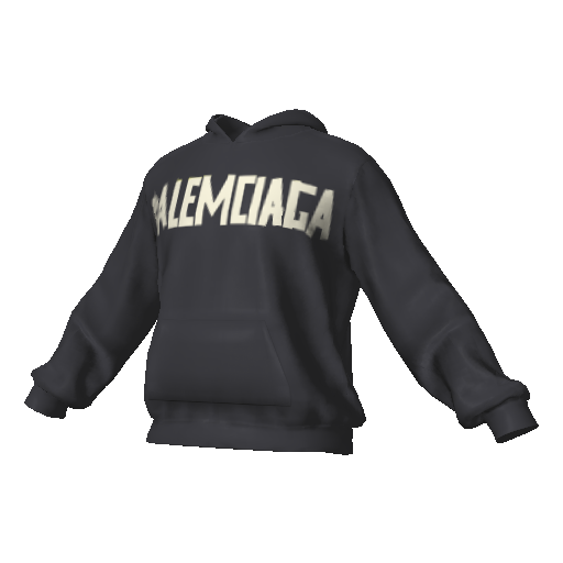 Серая худи Balemciaga