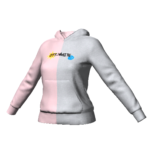 Розовый худи OTT-White