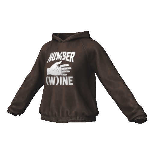 Коричневое худи Numberwine