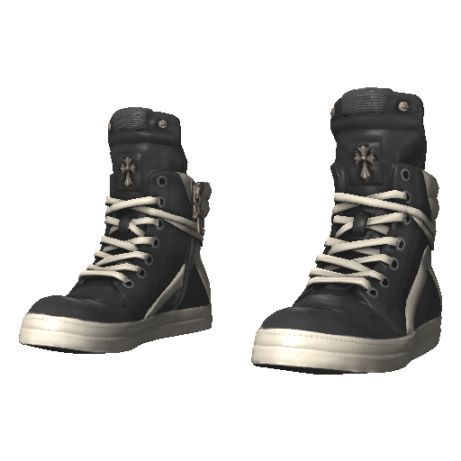 Черные с белым Rick Onens Geobasket
