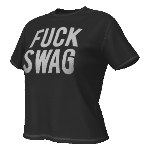 Черная футболка FUCK SWAG