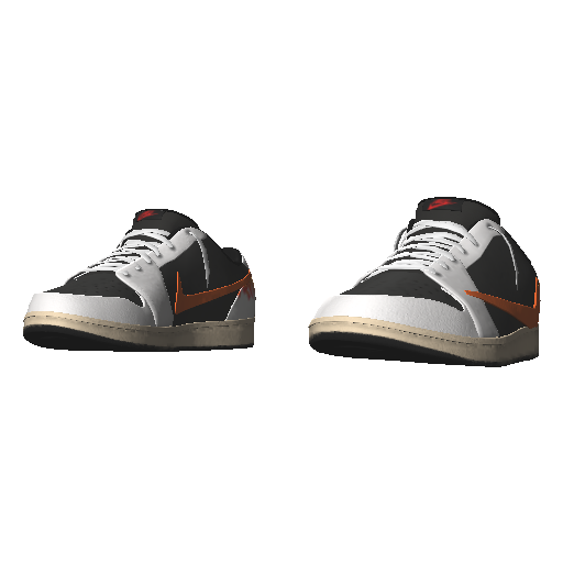 Бело-оранжевые кроссовки Nice Reverse Swoosh