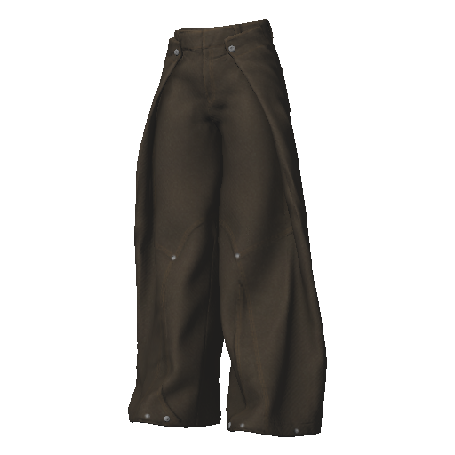 Коричневые широкие штаны