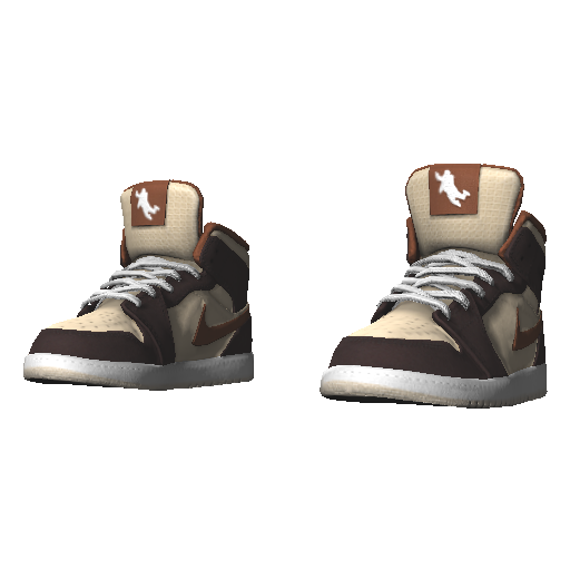 Бежевые высокие кроссовки Air Johnson