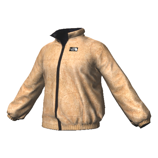 Желтая куртка TNF (мех снаружи)