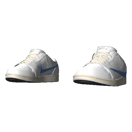 Бело-синие кроссовки Nice Reverse Swoosh (Luminoforo)