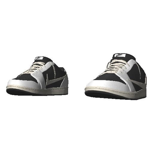 Черно-белые кроссовки Nice Reverse Swoosh (Luminoforo)