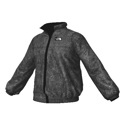 Черная куртка TNF (мех снаружи)