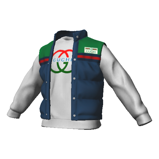 Синяя жилетка со свитшотом