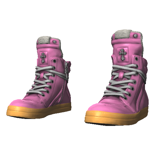 Розовые с коричневым Rick Onens Geobasket