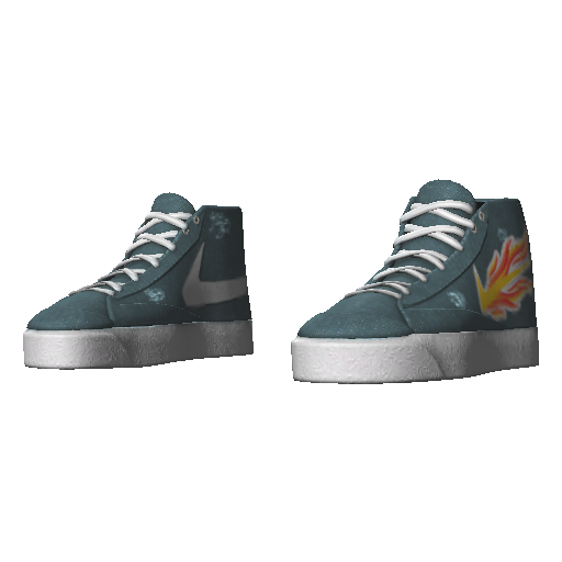 Голубые кеды Nice Blazer