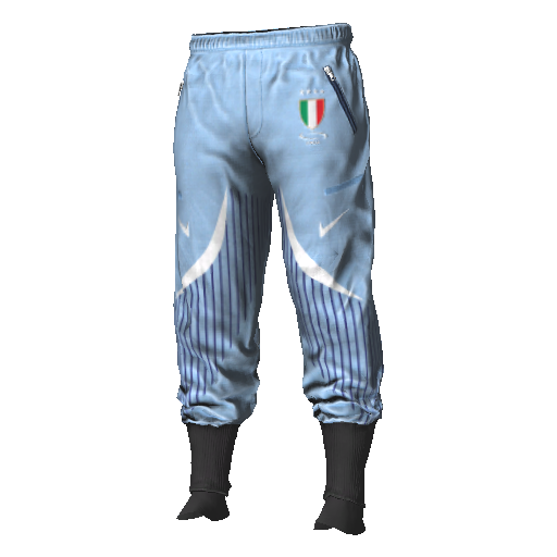 Голубые спортивные брюки Nice Italia с манжетами