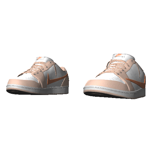 Бело-розовые кроссовки Nice Reverse Swoosh