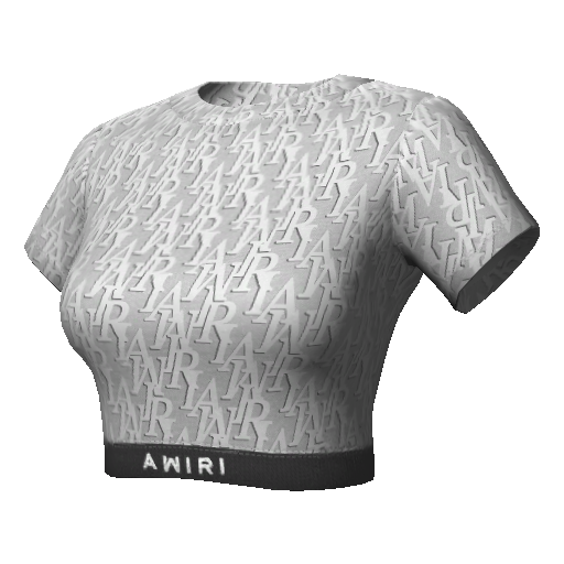 Белый топ Awiri с принтом