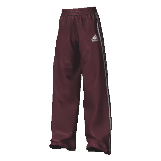 Бордовые широкие спортивные штаны Adibas