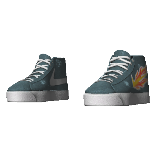 Голубые кеды Nice Blazer (Luminoforo)